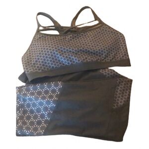 CHAMPION C9 2 PC WORKOUT CLOTHES • GREEN/WHITE • Sz XL